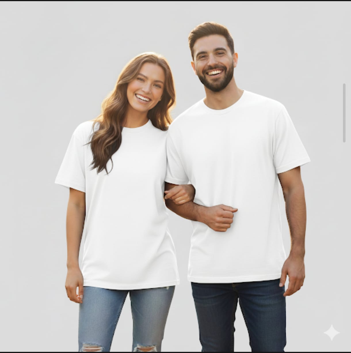 RUNBLOOMS Oversized Maroon T-Shirt for Couples – Trendy Unisex Round Neck Cotton Tee with Blue Jeans | Stylish Fashion Outfit for Men & Women